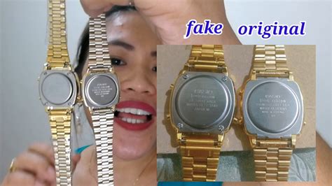 casio rose gold watch original vs fake|casio watches genuine.